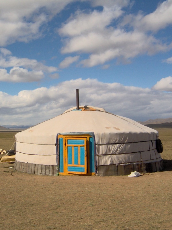 A nomadic family ger